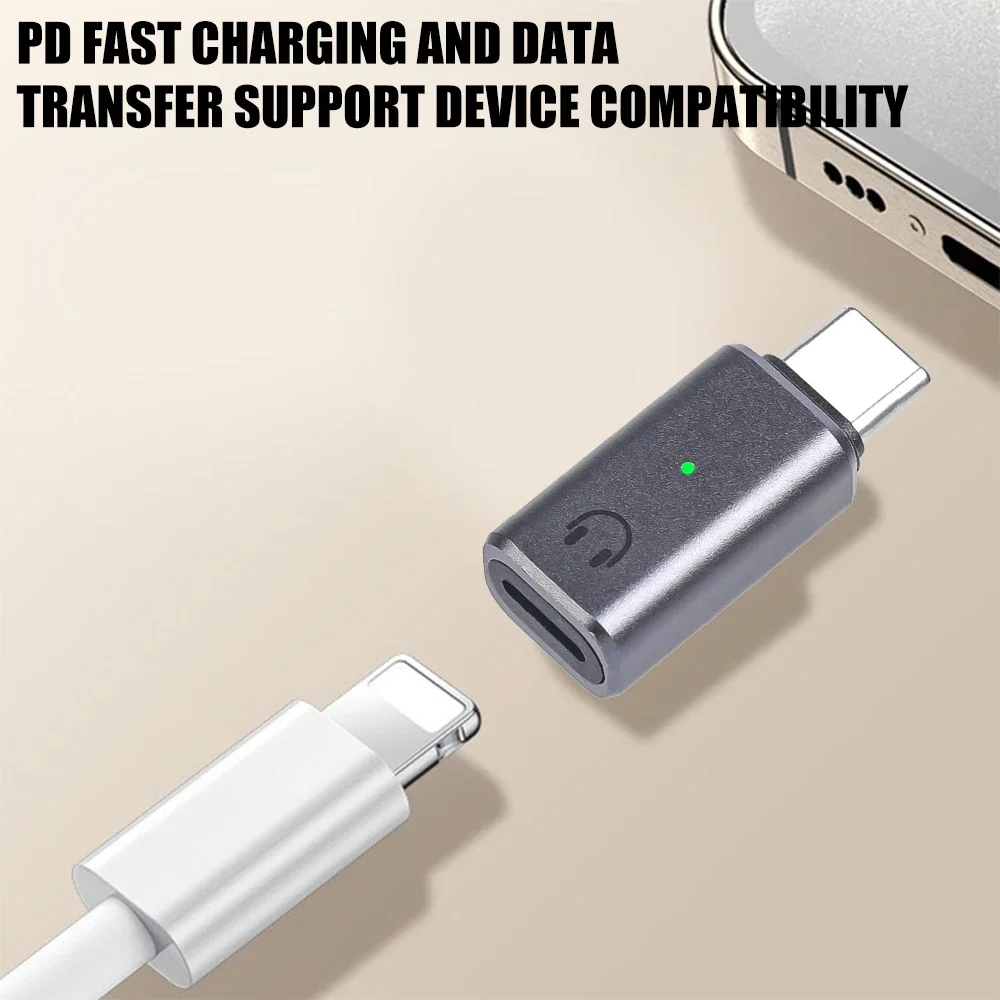 USB C to iOS Audio Adapter USB Type C Male to Lightnning Female Earphone Converter iPhone 16 15 iPad Pro Air 6/5/4 MacBook