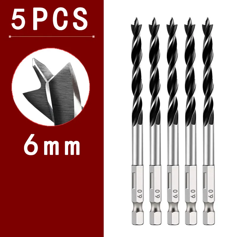 Woodworking Three-Point Drill Bit Set - Precision Hole Reaming Tool