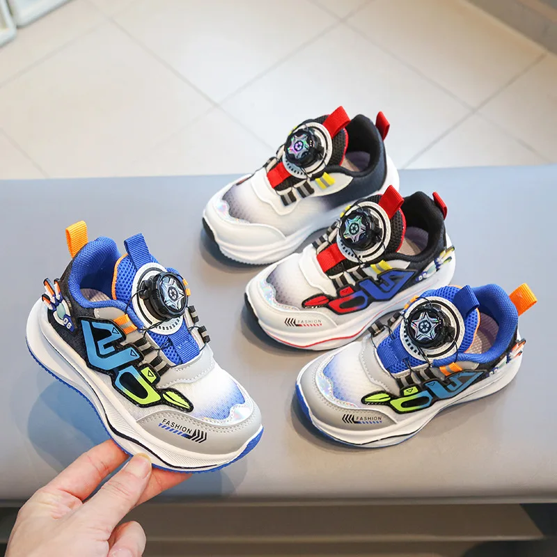 

2023 Kids Running Shoes for Boys Girls Children Spring Autumn Sneakers Baby Breathable Non-slip Walking Casual Sport Shoes