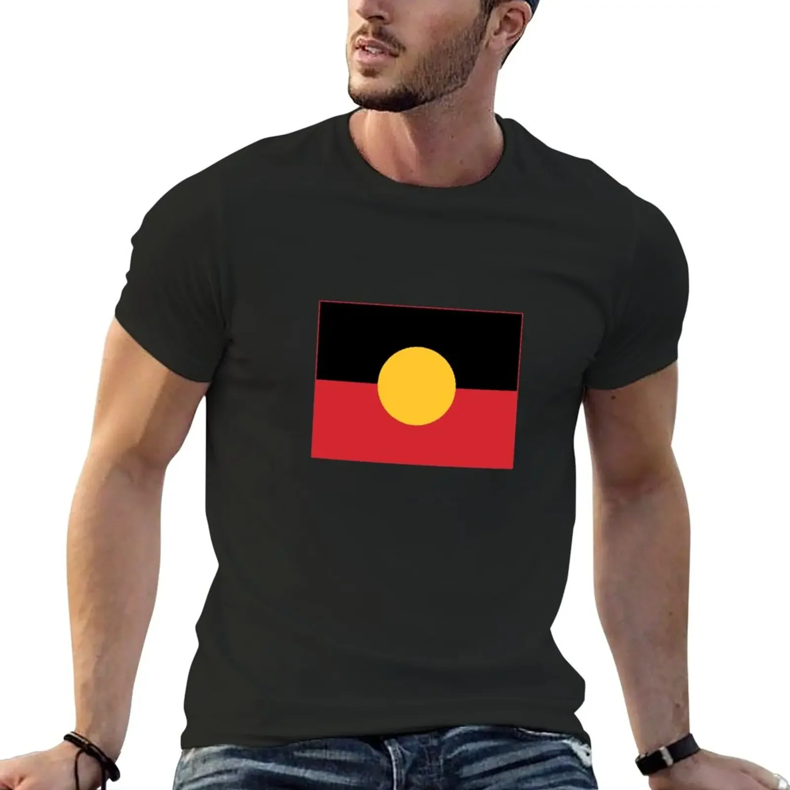 

Australian Aboriginal Flag #9 T-Shirt blanks cute tops boys whites mens t shirts casual stylish