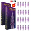10pcs Tattoo Cartridge Needles Disposable Needles Rl Rs Rm M1 Series For Tattoo Machine For Eyebrow Eyeliner Permanent Makeup 1