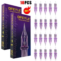10pcs Tattoo Cartridge Needles Disposable Needles Rl Rs Rm M1 Series For Tattoo Machine For Eyebrow Eyeliner Permanent Makeup 1