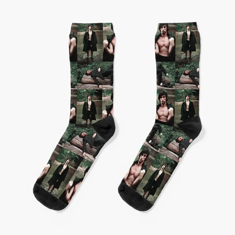 Green Edit Adam Driver 2013 Socks anime socks winter thermal socks Socks Women Men's