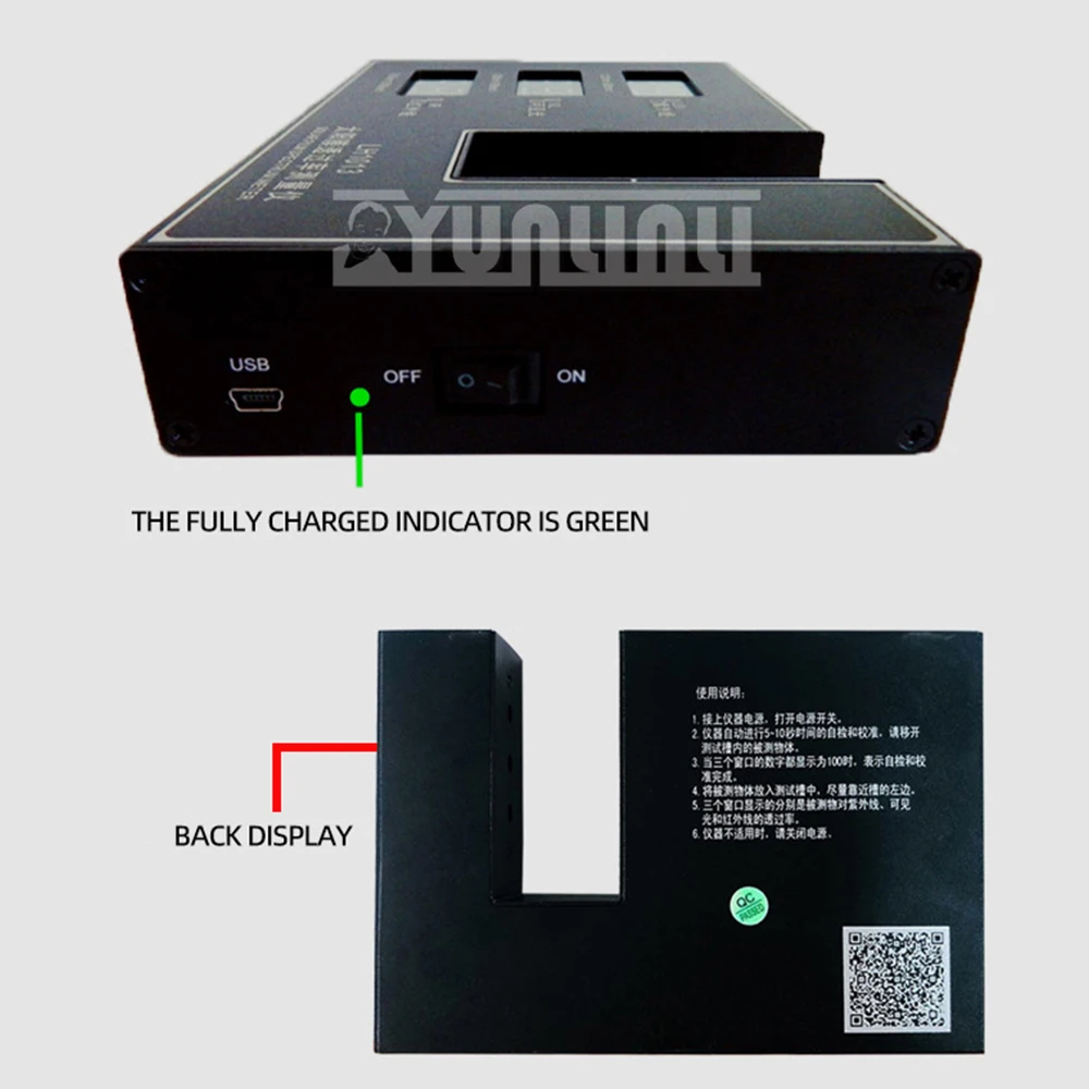850nm-1050nm Solar Film Transmission Meter Window Tint Meter VLT UV IR Rejection Tester 2025 NEW