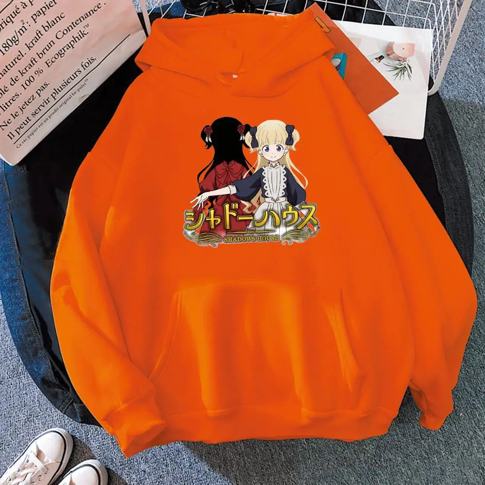 Shadows House Kate Shadow And Emilico Anime Poster Hoodies Fashion Manga Casual Oversized Pullover Men Women Harajuku Sweatshirt