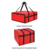 Pizza Carrier Insulated Bag Food Bag Sturdy with Dual Zippers for Pizzerias Multifunctional Reusable Grocery Shopping Bag 2