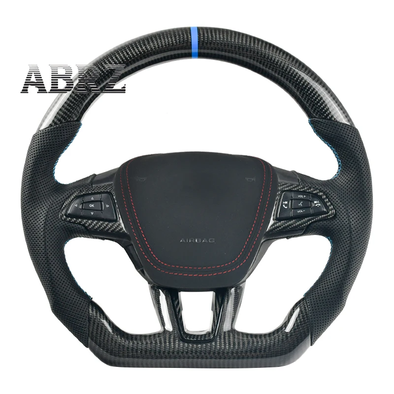 

Customized Car Interior Automobile Carbon Fiber Steering Wheel For Ford Focus MK3 MK4 ST RS Car Acesssories