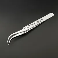 Electronics Industrial Tweezers Precision Anti-static Curved Straight Tip Stainless Forceps Phone Repair Hand Tool sets 3