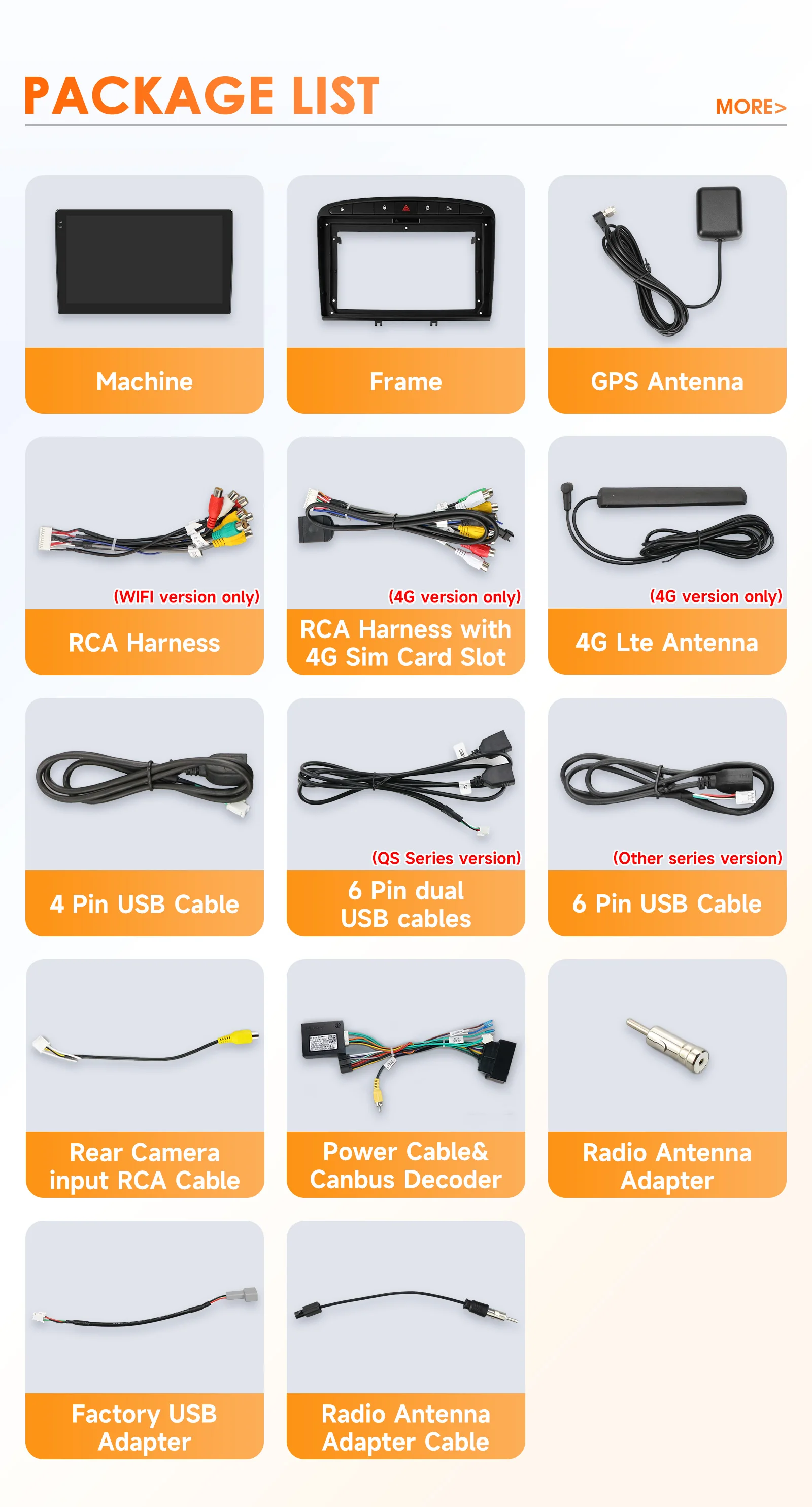 Hizpo 8G+128G Android 14 Car Radio GPS RDS DSP Multimedia Player