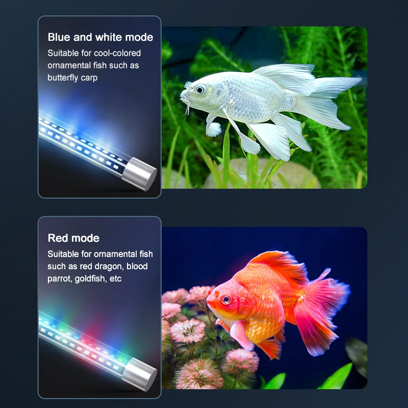Aquarium Light LED Wide Angle Waterproof Fish Tank RGB Decor