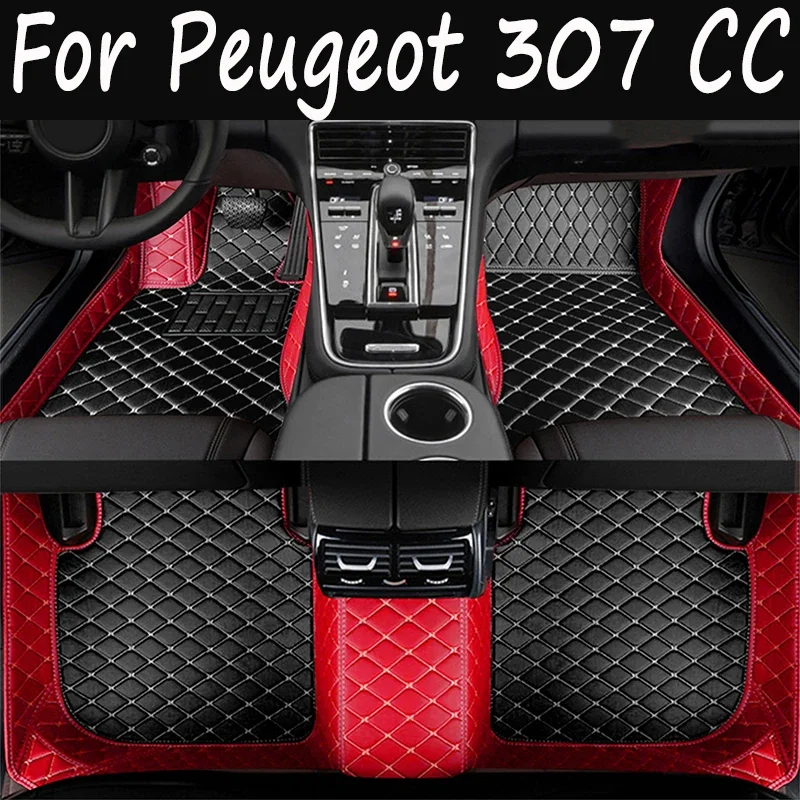 

Автомобильные коврики для Peugeot 307 CC 2003-2010, аксессуары для прямых поставок, интерьерные аксессуары 100%, кожаные коврики, накладки для ног