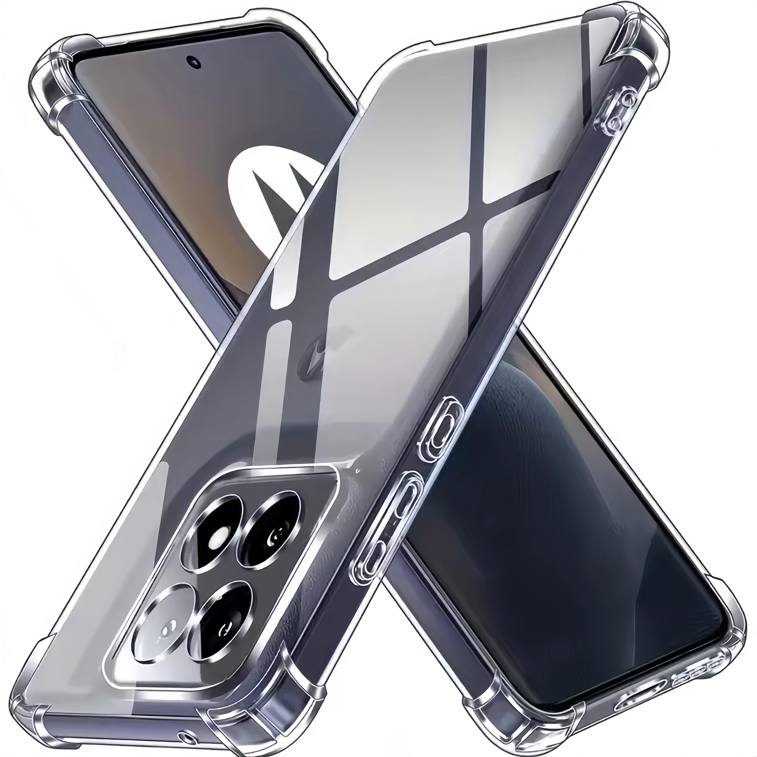 Durable Shockproof Silicone Phone Case with Clear Protective Cover