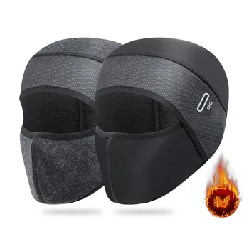 Winter warm riding mask motorcycle bike cap. Polar fleece windproof cap and ski face protection headgear cycling hat mask 1