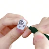 12pcs Nail Art Graffiti Pen Black Waterproof Painting Liner Brush 3D Abstract Lines Fine Details Flower Leaf Drawing Marker Pen 2