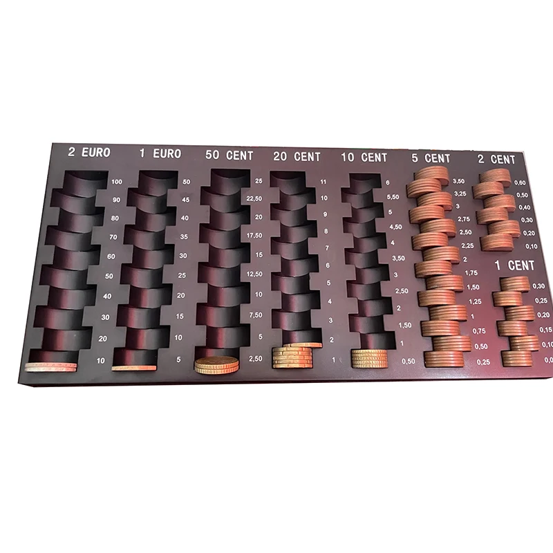 Euro Storage Box Money Organizer Universal Black Money Storage Case Money Tray Gifts Money Dispenser Pocket Organizer 2