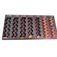 Euro Storage Box Money Organizer Universal Black Money Storage Case Money Tray Gifts Money Dispenser Pocket Organizer 2