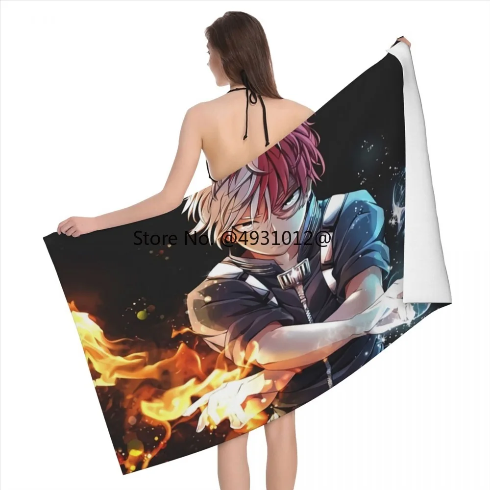 

2023 My Hero Academia Beach Towel Anime Delicate Microfiber Bath Towel Outdoor Blanket Living Room Home Decor Swimming Fashion