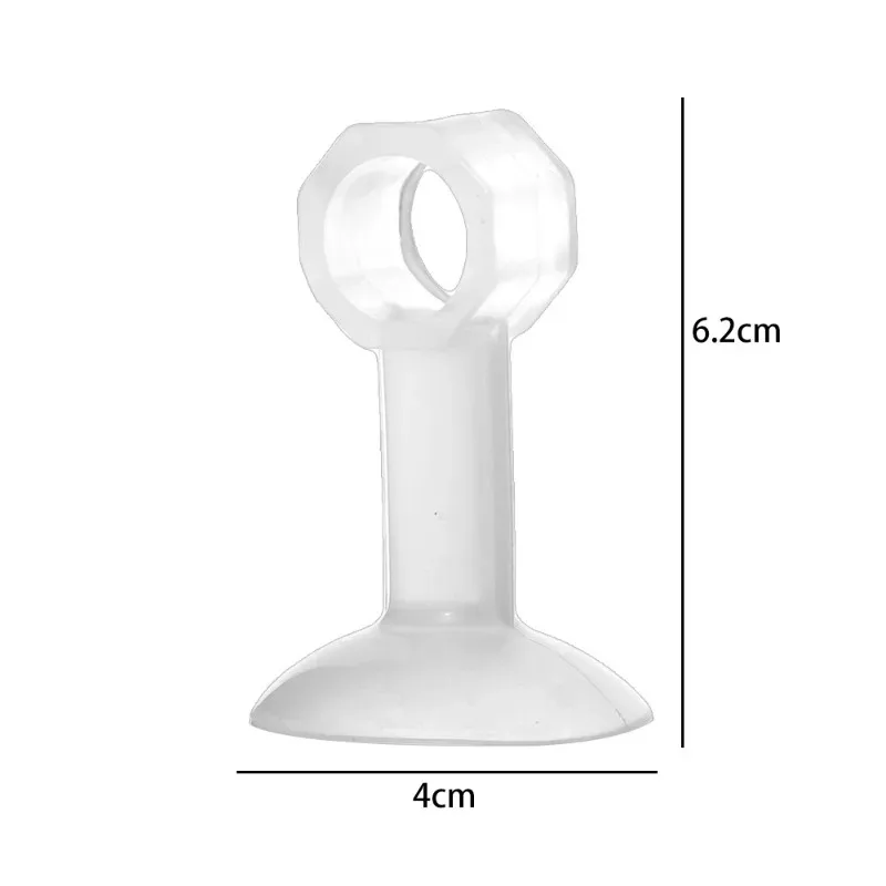 1-10Pcs Silicone Door Stops Transparent Door Handle er Baby Safety Shockproof Pads Wall Furniture Protective Home Stop