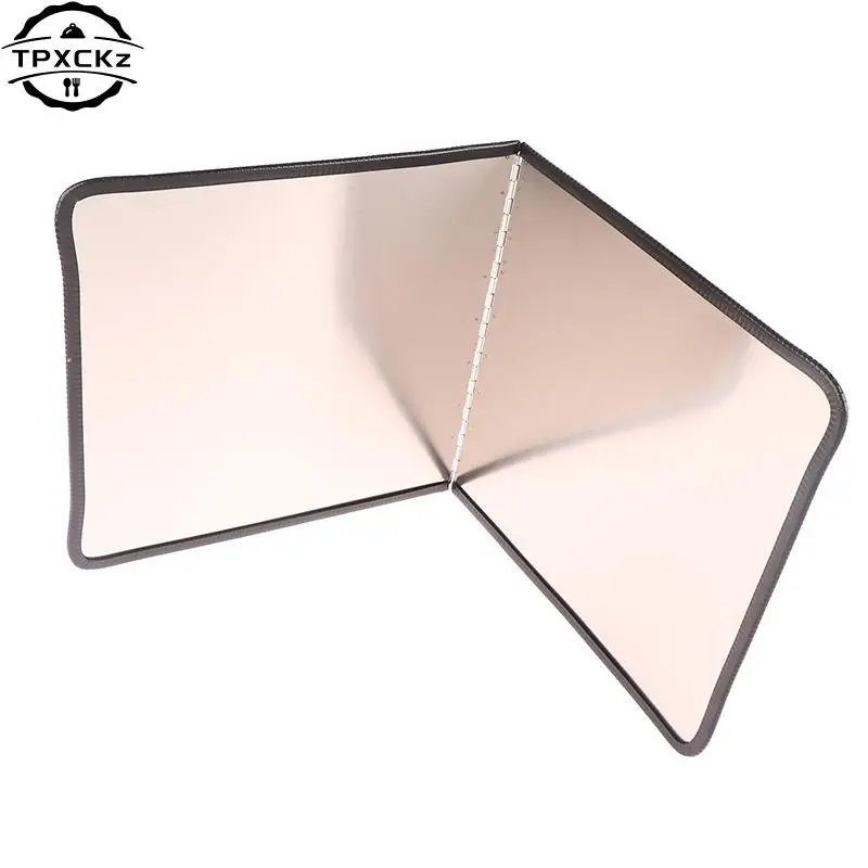 Kitchen Oil Splatter Shield Guard 2-Sided Stainless Steel Stove Baffle kitchen tools,oil splatter guard
