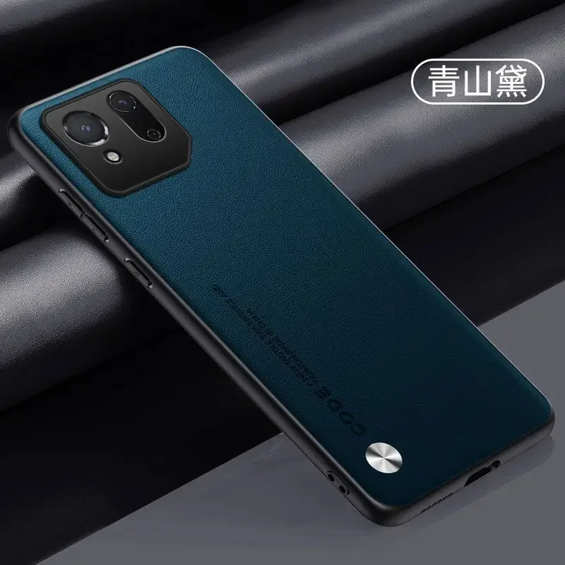 Ultra-Thin Leather Texture Shockproof Phone Case with Soft Edge Bumper Protection