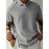 Polo d'été à manches courtes pour hommes, Streetwear, hauts de couleur unie, marque respirante 5