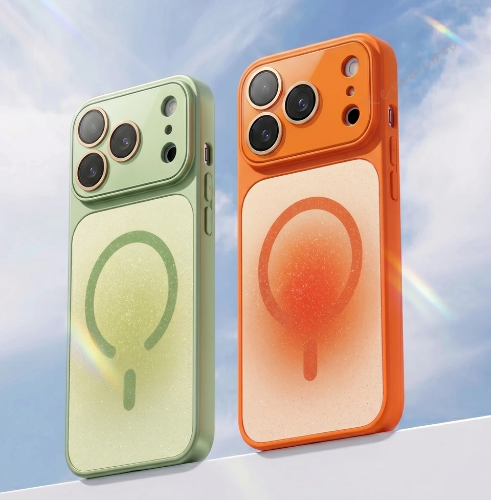 Luxury Magnetic Phone Case For Iphone 11 12 13 16 17 Air Pro Max 14 15 Plus Blending Shockproof Protector Cover_voghion.com