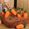 Innovative Dog Toys Snuffle Mat for Pet Plush Carrot Toy Mat Plush Vegetable Field Pull Radish Plush Carrot Dog Interactive Toys