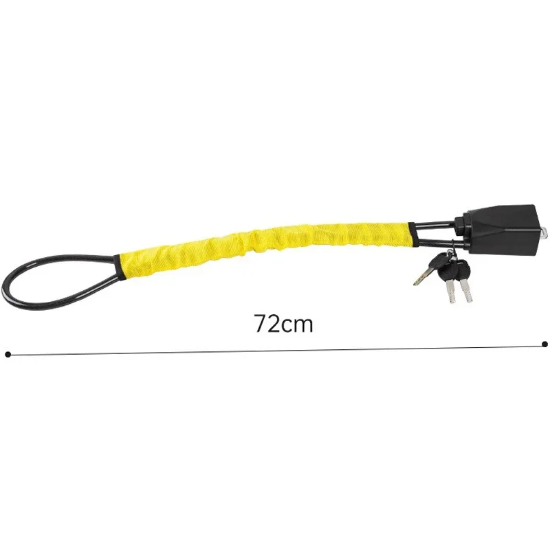 Universal Car Steering Wheel Lock with Seat Belt Buckles - Sturdy Anti-Theft Device