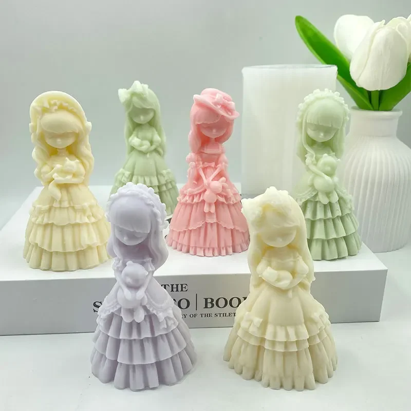 2 Pack Silicone Candle Molds With 20 Wicks - Bubble Ball Cube Molds For Candle And Soap Making