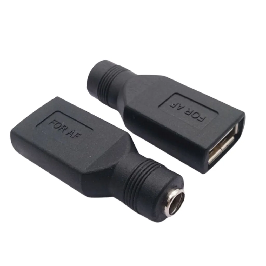 

2Pcs 5V USB 2.0 A Type Female to 5.5 x 2.1mm DC Power Female Jack Converter Charger Socket Interface Laptop Connector Adapter