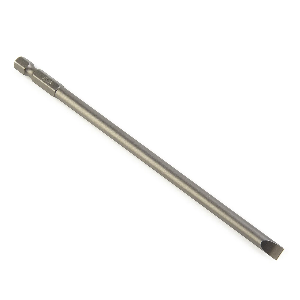 

Hex Shank Screwdriver Bit 150mm Long 6.25mm / 1/4 Inch Flat Head SL3.0 SL4.0 SL5.0 SL6.0 Exquisite Workmanship