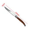 4/6/8 P Serrated Steak Knives Set Dinner Knife Cutlery Solid Steel Table Knife Sharp Handle Table set Dishwasher safety 6
