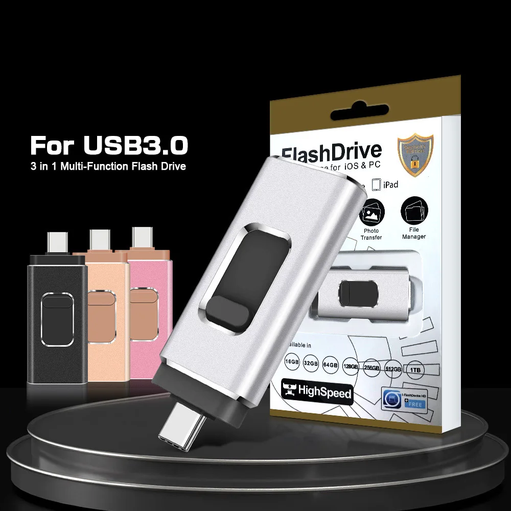 USB 플래시 드라이브 포토스틱, 고속 스틱, 외부 저장 펜 드라이브, 휴대폰, 아이폰, 안드로이드, PC, 사진, 비디오 파일 복사