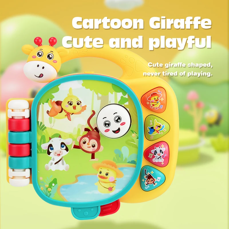 Kids Music Toys Baby Musical Rhymes Book Nursery Rhyme Book with 3 Modes of Play Sensory Toy with Music Lights and Sound Baby Book for Reading
