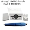 65W Strong Max 211 Electric Nail STRONG 210 45000RPM M45 SH37L High Quality Handpiece Nails Art Tool Pedicure Kit Nail File Set 1