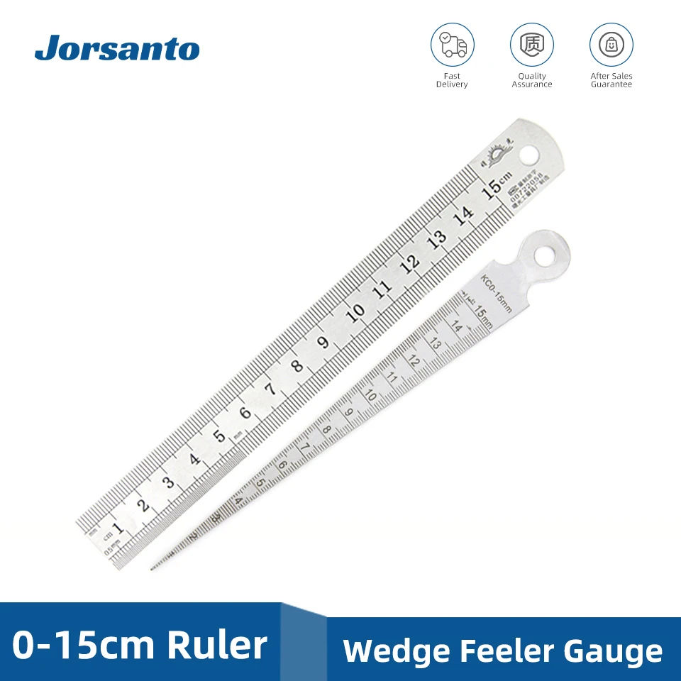 1-15mm Wedge Feeler Gauges For Measurement Clearance Ruler Gap Ruler Filler Gauge Measuring Probes Thickness Meter Steel Ruler