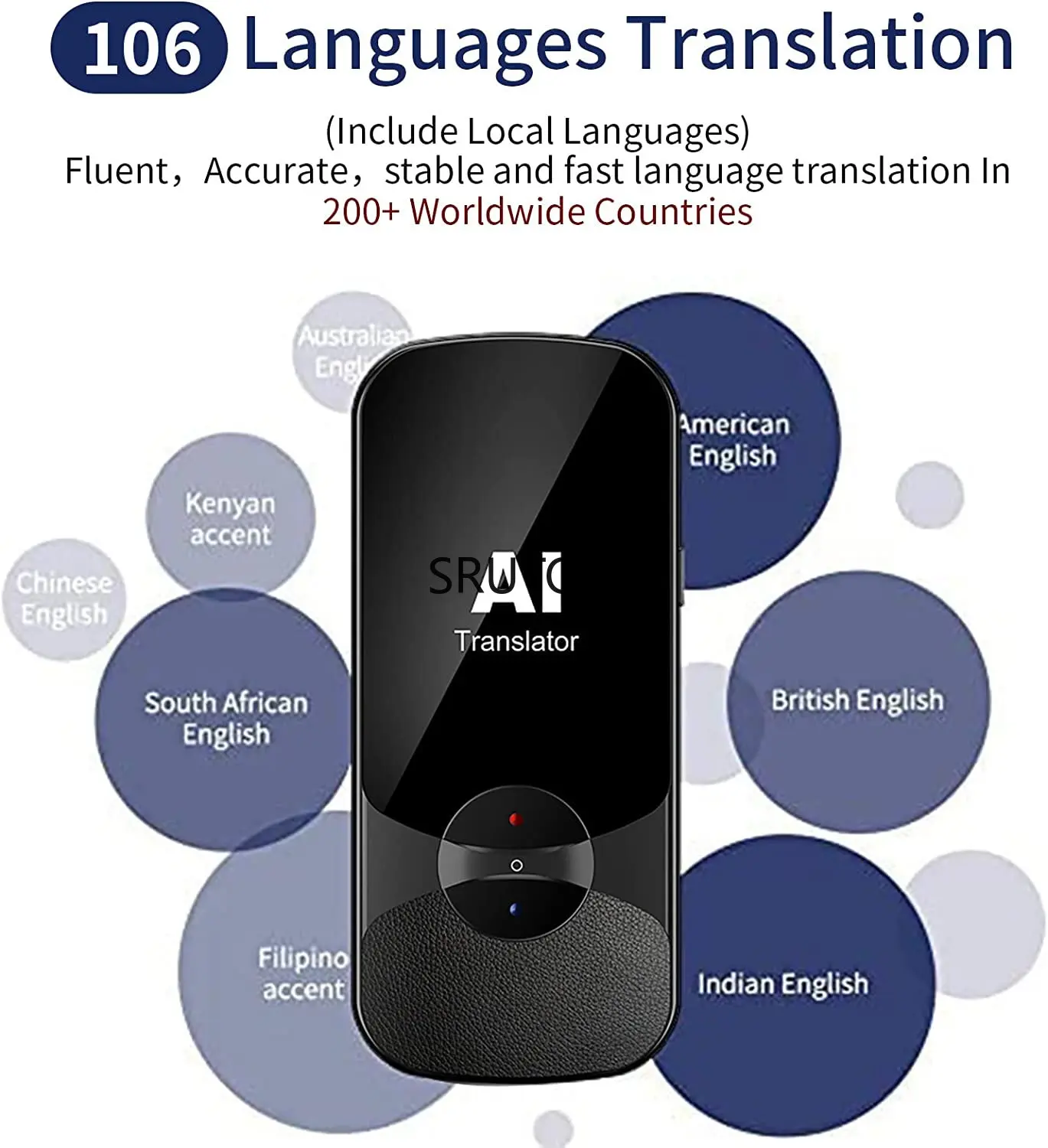New Smart Translator 106 Languages Photo Translate Instant Voice Translator Portable Languages Translation Without Internet
