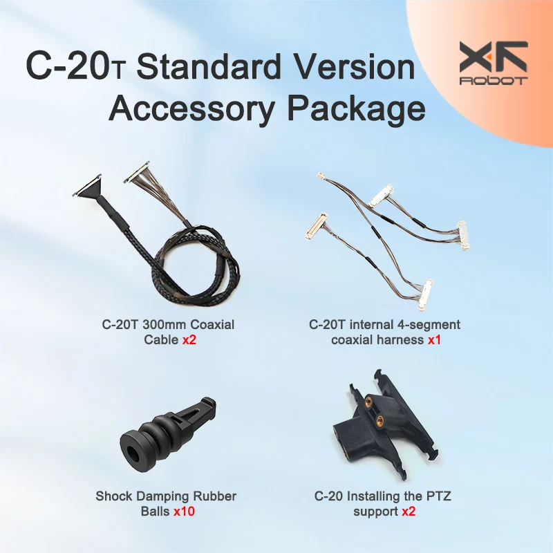 XF-C-20T 3Axis Gimbal FPV for DIY RC Drone Camera support head chase control Mavlink Sbus