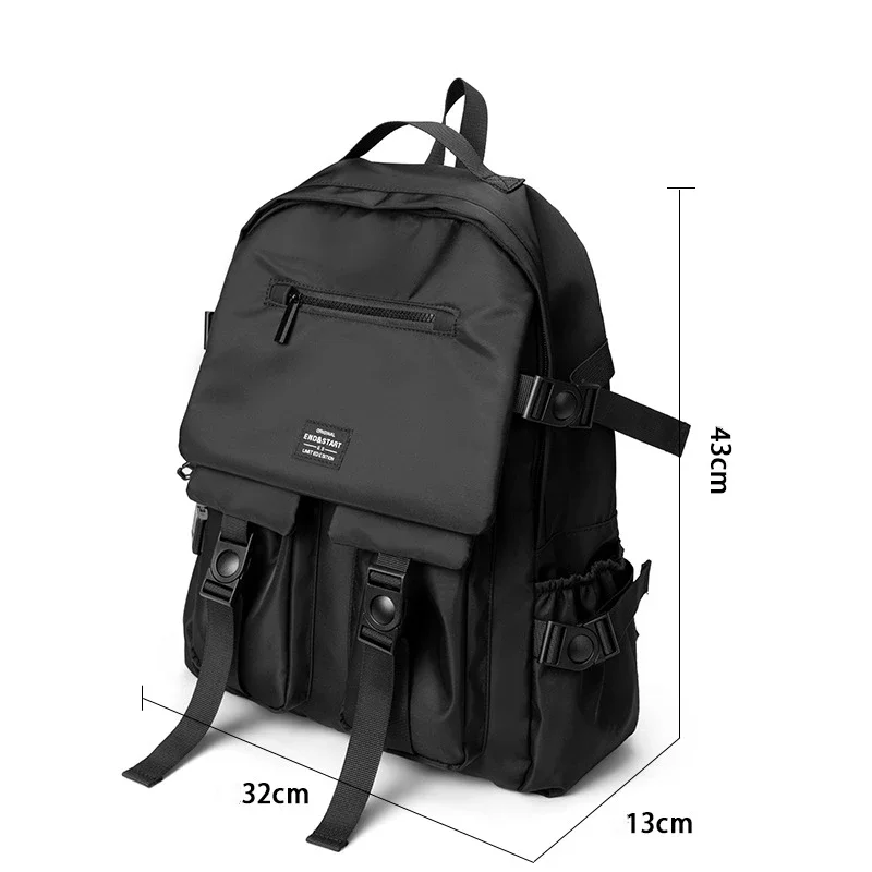 Casual Men's Backpack Oxford Multiple Pockets Waterproof Travel Backpack Large Capacity 13 Inch Laptop Bag Men Schoolbag Mochila