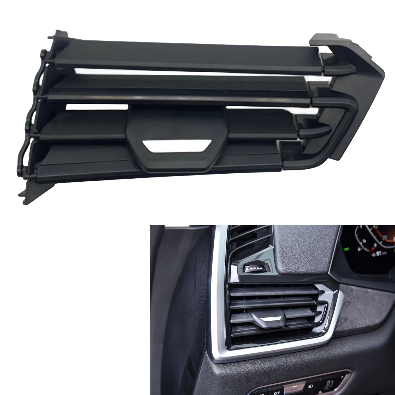 

Dashboard Side Air Vent Outlet Grille For BMW X5 G05 X6 G06 X7 G07 2019-2022 Interior Dash A/C Conditioning Frame Grill Cover