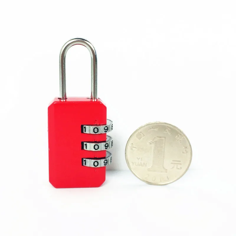 Mini Padlock Security Padlock Travel Padlock Luggage Padlock Digit Combination Lock Combination Lock 3 Digit Number Combination Pad Lock Outdoor Waterproof Suitcase Luggage Security Coded Zinc Alloy Code