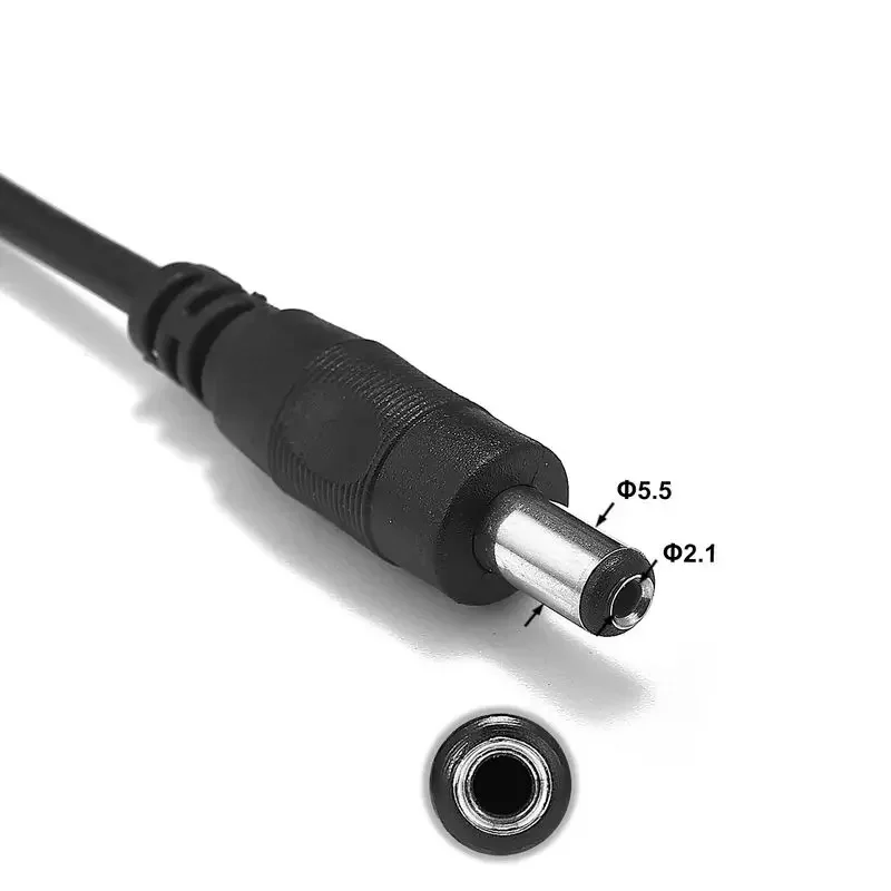Cavo Accendisigari 3m Con Connettore DC 5.5x2.1mm – 18AWG Con Fusibile 10A Per Alimentatori Auto 12-24V