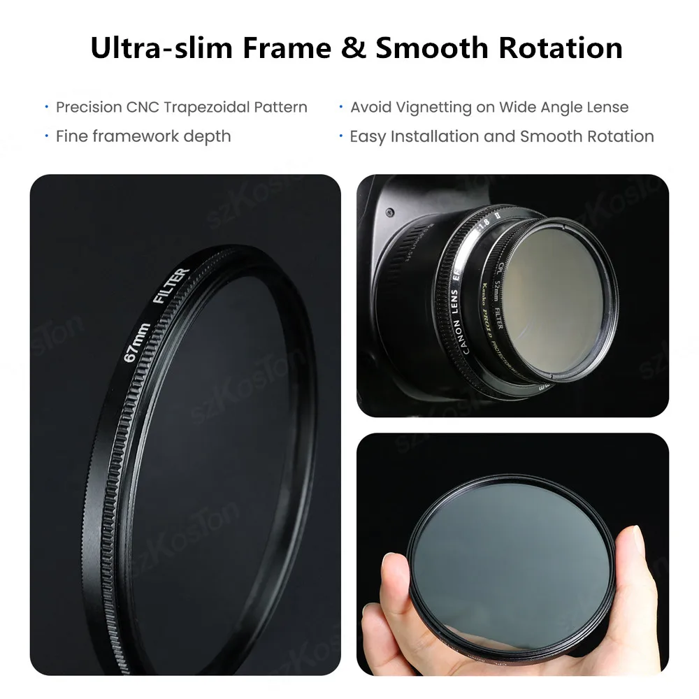 Filtro UV 62mm Protettore Per Obiettivo | Universale Per Canon Nikon Pentax Sony