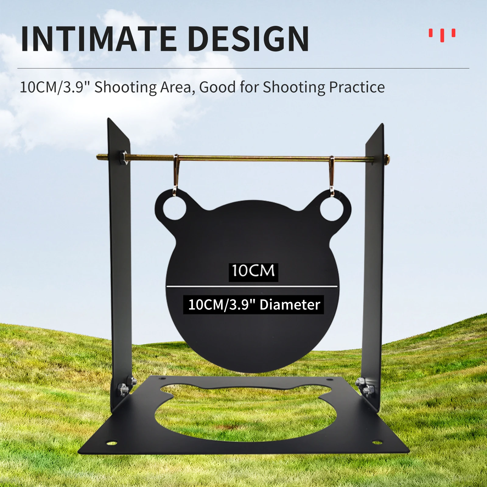Indoor&Outdoor Shooting Metal Plinking Targets 10cm with Splatter
