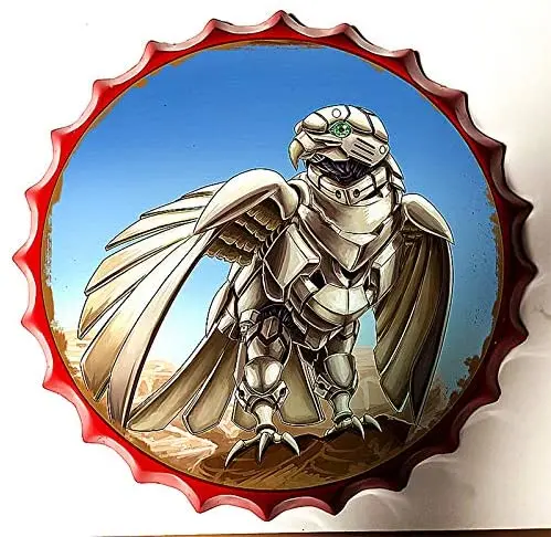 

Royal Tin Sign Bottle Cap Metal Tin Sign United States Eagle Diameter Round Metal Signs for Home and Kitchen Bar