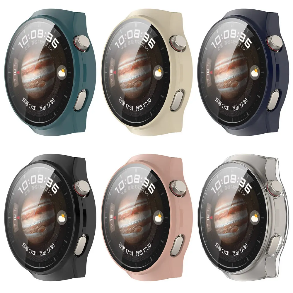 Shockproof Full Screen Protective Case with Tempered Film for Huawei Watch4 Pro Space Edition