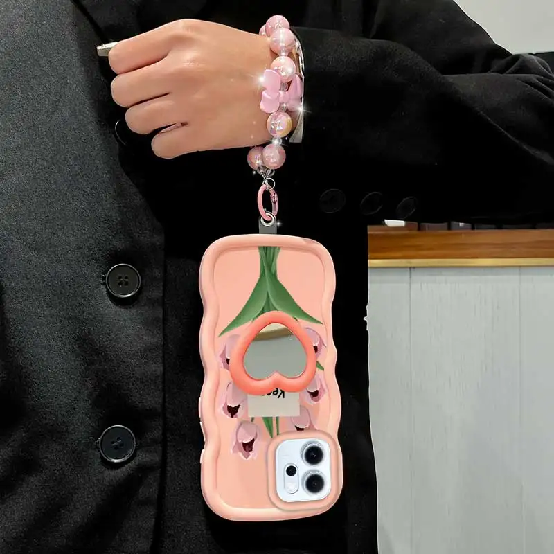 Stay Happy Phone Case Set: Includes Case, Lanyard, and Stand