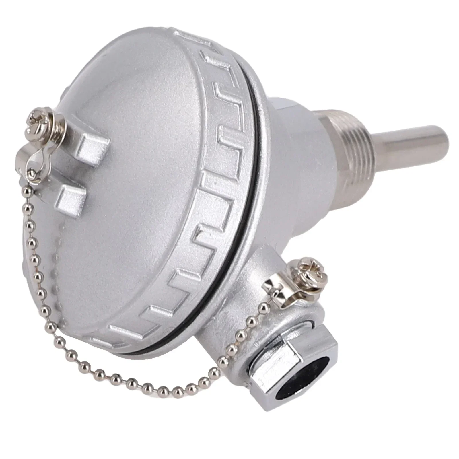 Temperature Sensor Prode Threaded RTD PT100 Temperature Sensor Probe 1/2 Inch NPT Threaded Thermocouple ...