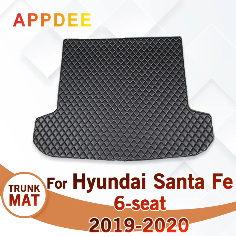 

Car Trunk Mat For Hyundai Santa Fe 6-Seat 2019 2020 Custom Car Accessories Auto Interior Decoration