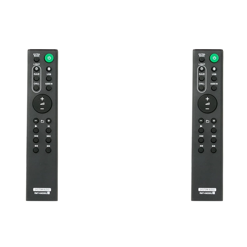 2X Nuovo Telecomando Sostitutivo Per Il Sistema Di Altoparlanti Sony Rmt-Am200U Gtk-Xb7
